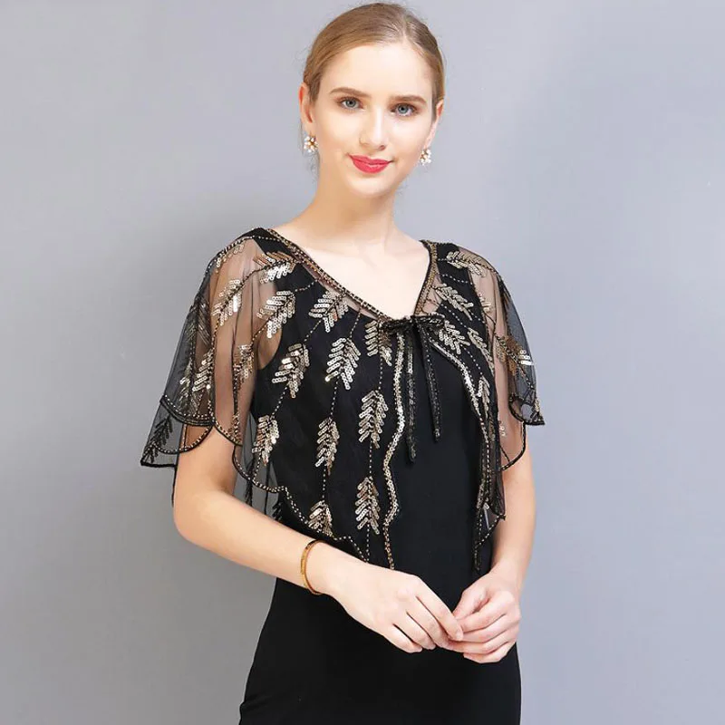 BLINGSTORY летние ногтей шарик с блёстками и кружевом кардиган Для женщин 1920s