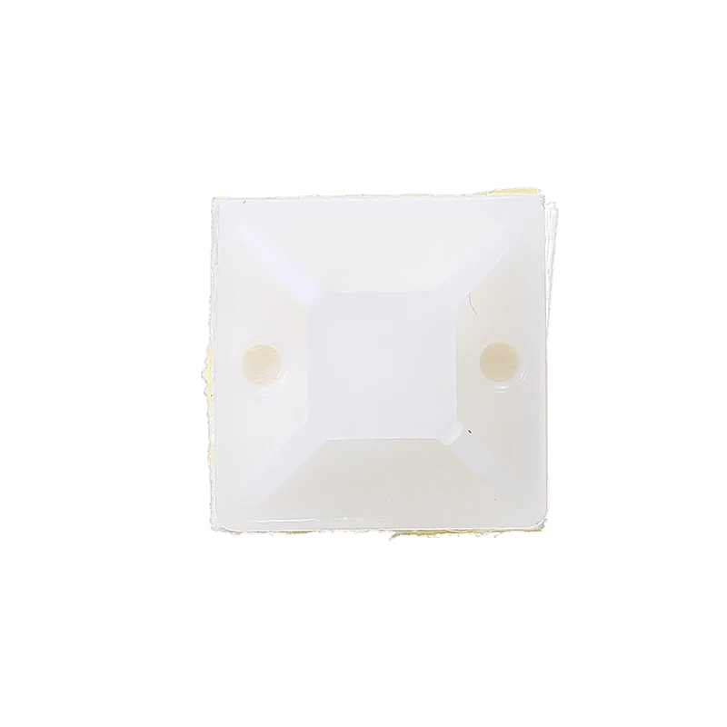 Белые базовые крепления для кабеля 100 шт./компл. 2 см х самоклеящиеся на молнии