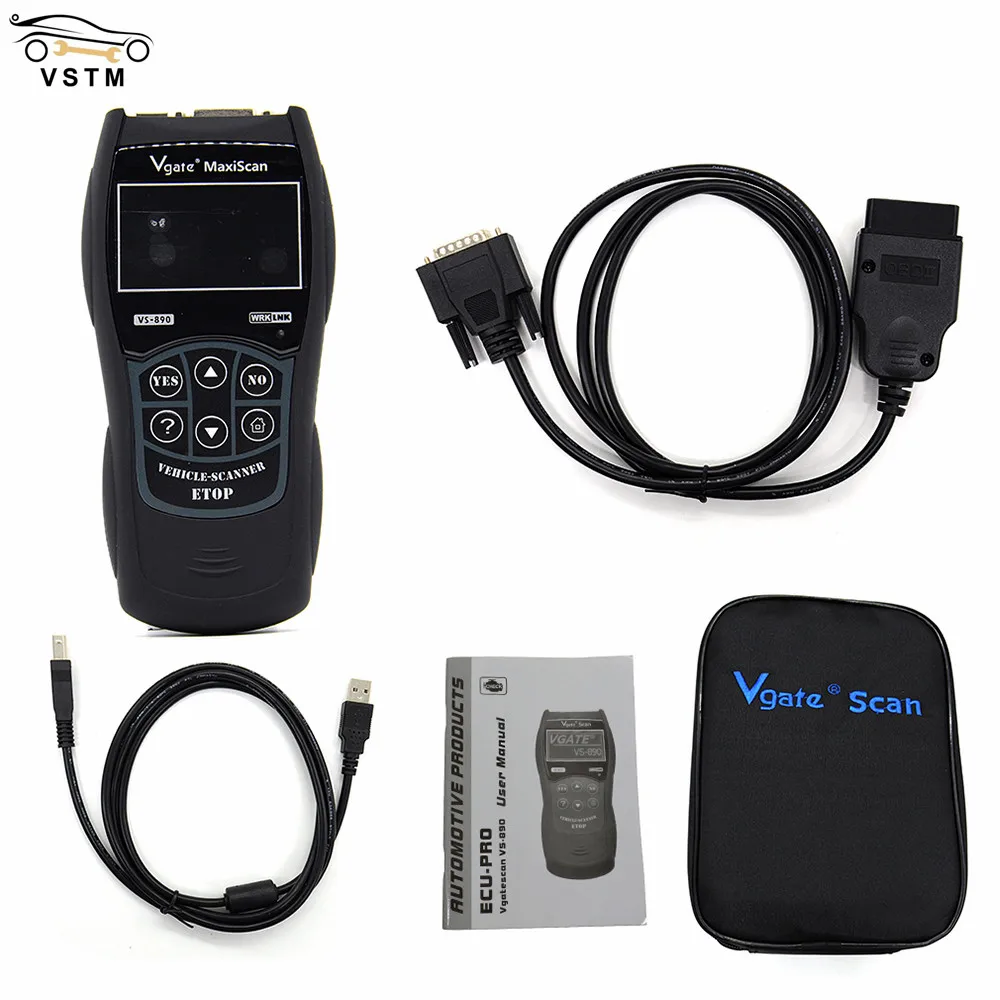 

2020 VS890 OBD2 Code Universal VGATE VS890 Diagnostic Scanner Multi-language Auto Scan Tool Vgate Maxiscan VS-890 Free Shipping