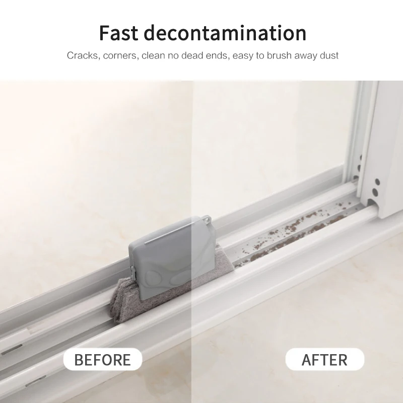 

Window Groove Cleaning Brush Cleaning Cloth Window Slot Cleaner Brush Kitchen supplies other kitchen tools and gadgets