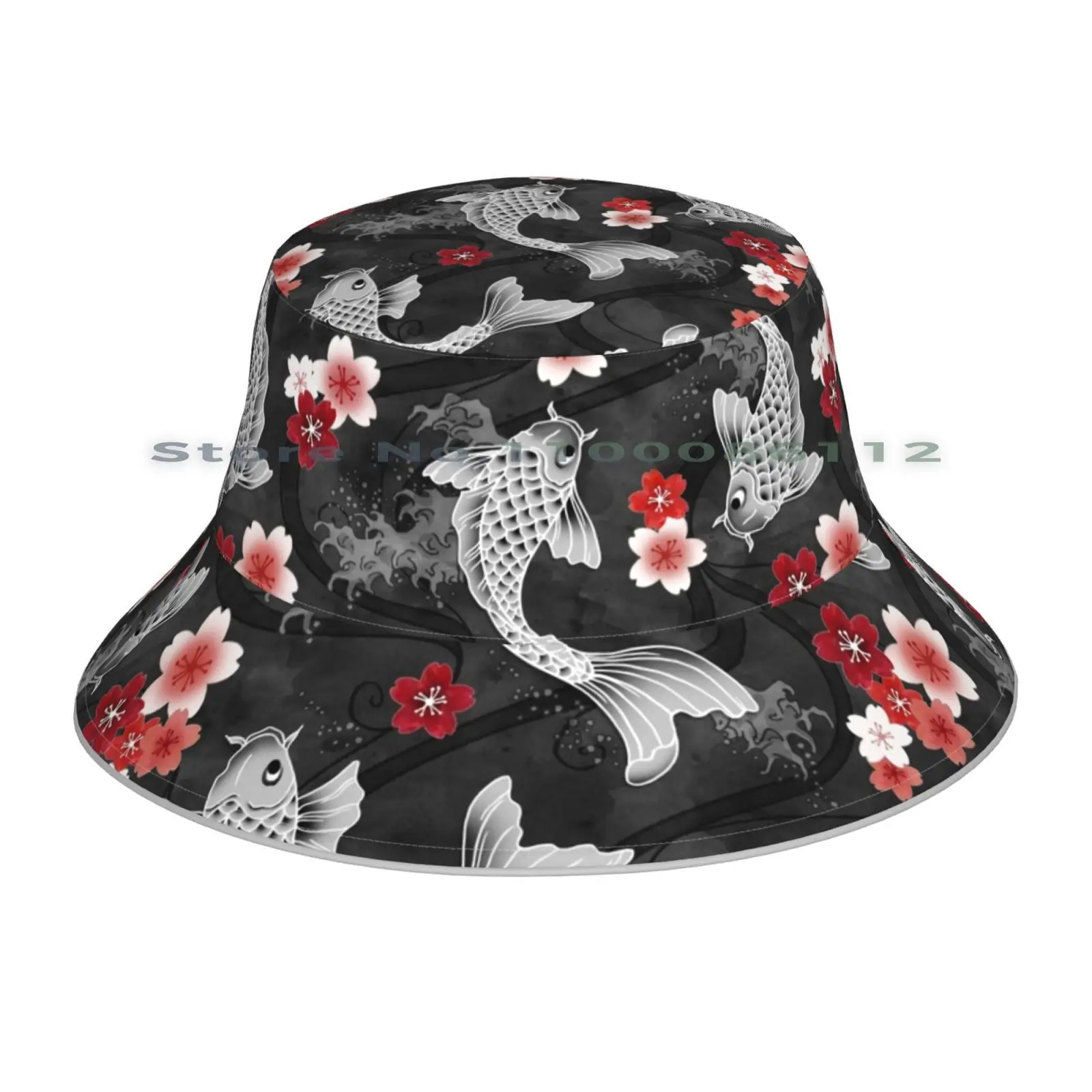 Шапка-бини с цветком сакуры кои вязаная шапка вишни китайская японская азиатская