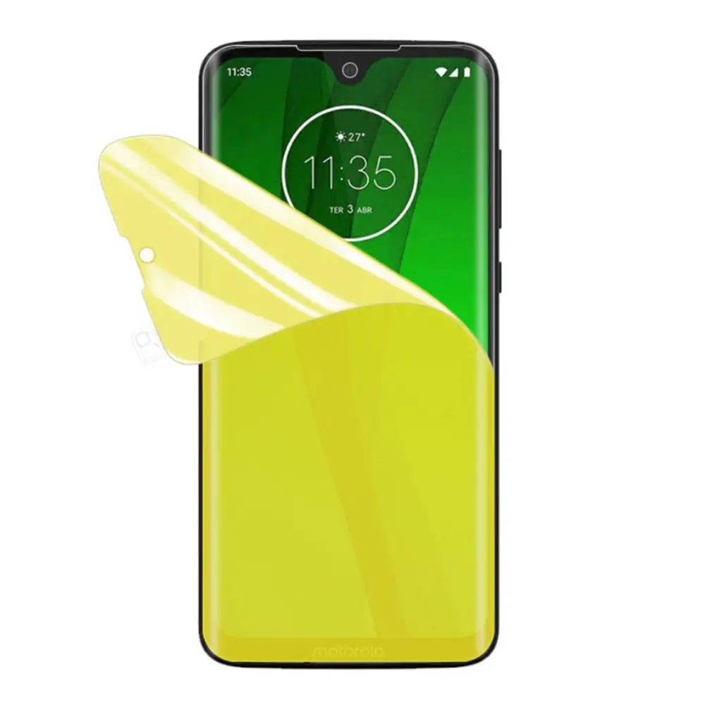 5D Гидрогелевая Передняя Защитная пленка для Motorola G7 Power Play G6 G5 Plus Z2 мягкая защитная