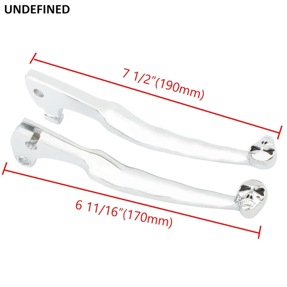 Хромированный мотоциклетный тормозной рычаг сцепления с черепом переключения