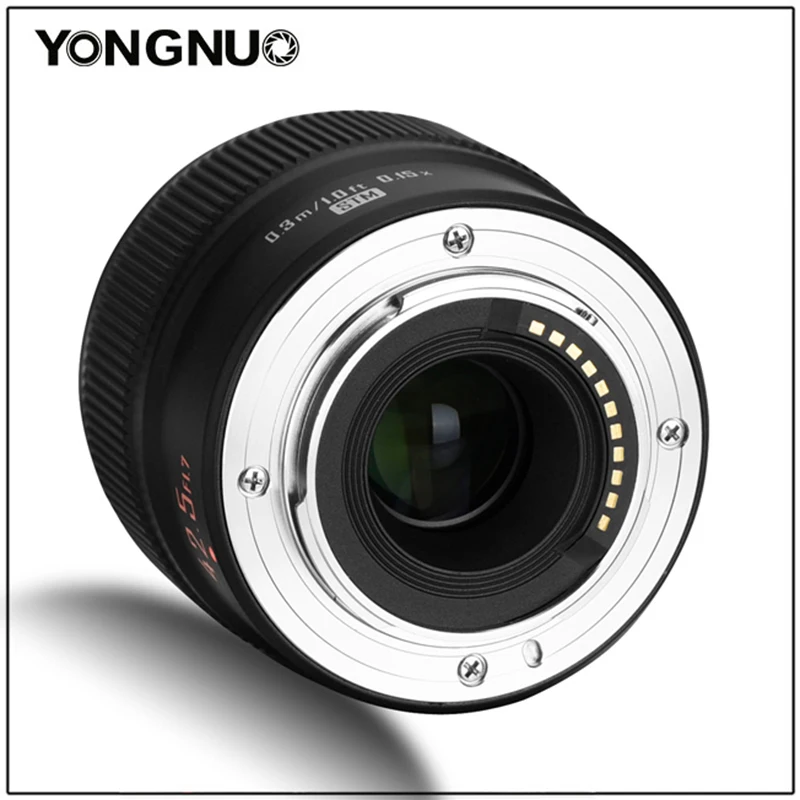 Объектив YONGNUO 42 5 мм F1.7 II с автофокусом для камеры Panasonic Olympus M4/3 крепление