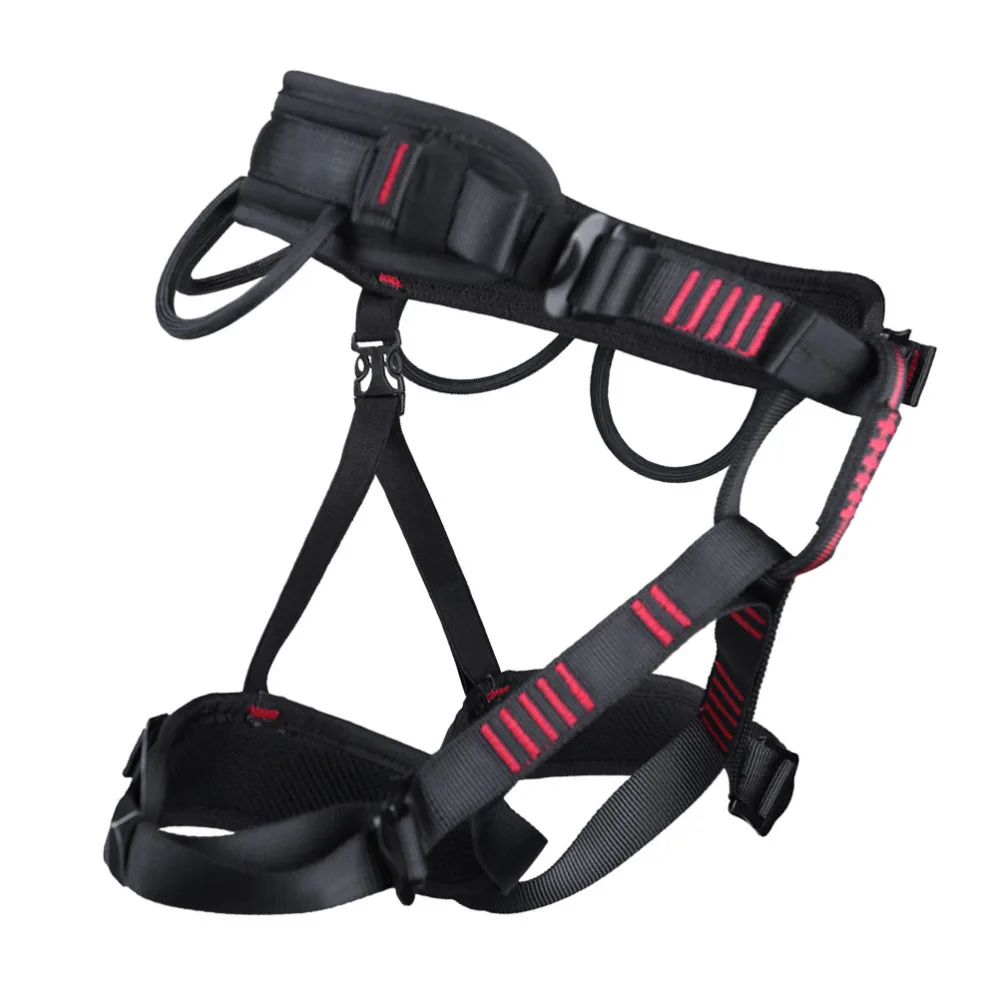 

Outdoor Climbing Safety Belt Mountaineering Expansion Belt Fire Development Training Climbing Downhill Seat Belt (Black)