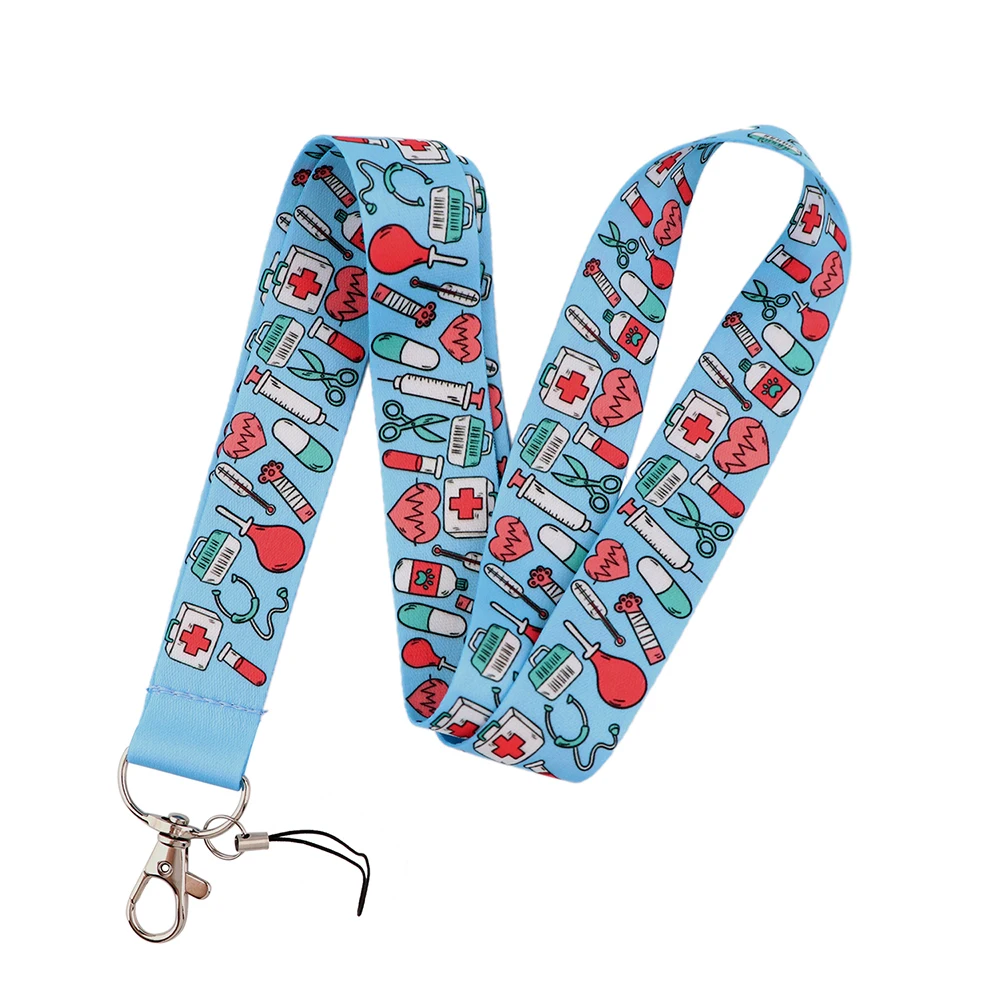 

LT805 Medical doctor Lanyard for Keychain Neck Strap lanyard Card ID Badge Holder Key Chain Key Holder Keyring nurse Accessories