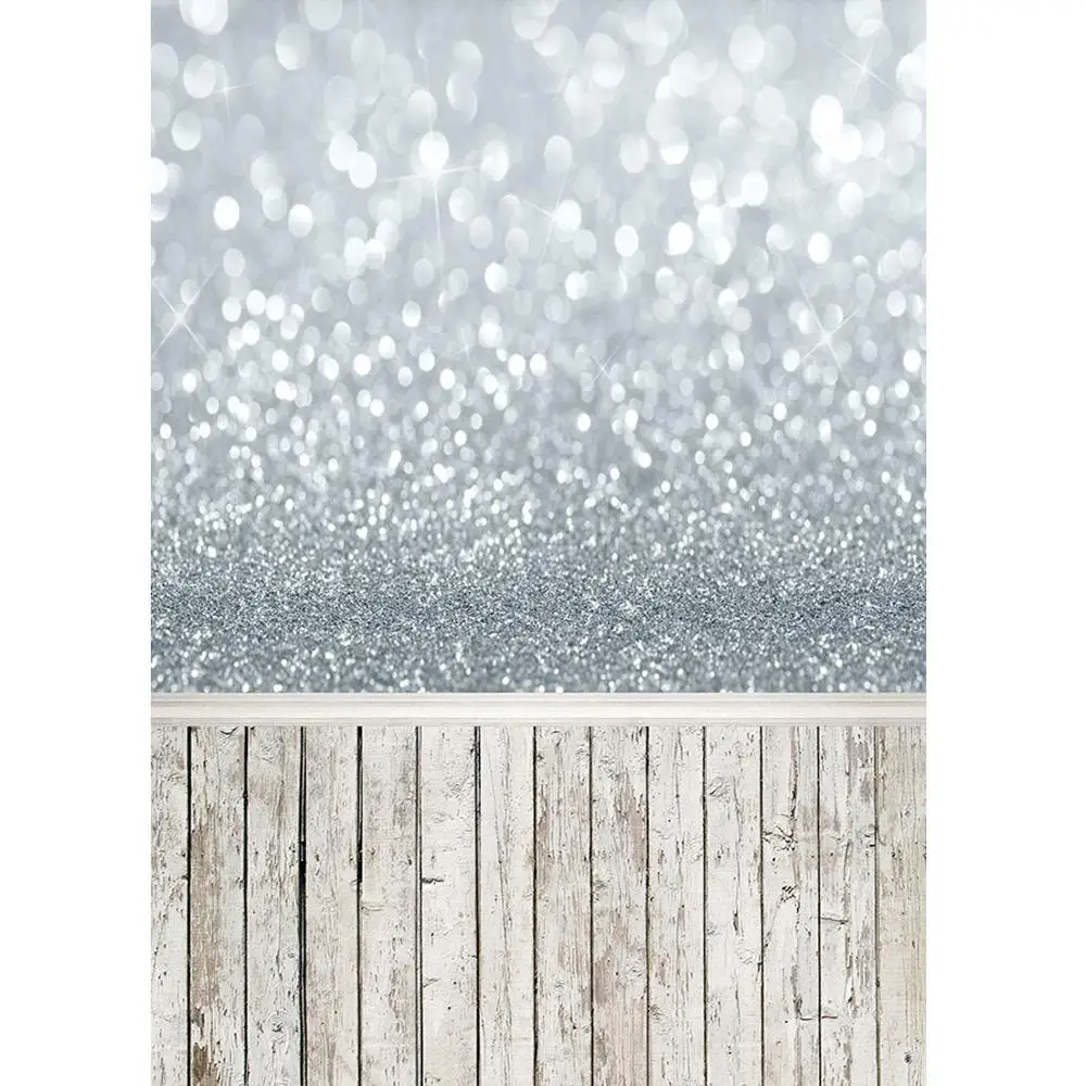 Серебряный блеск боке стены фото фон Виниловый для фотосъемки задний план детей