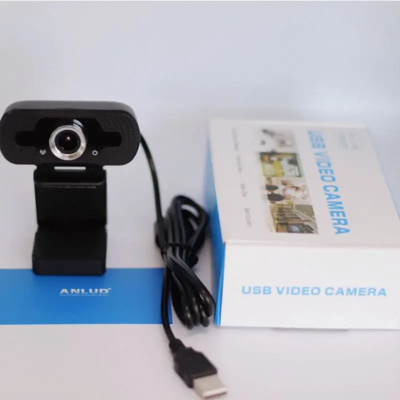 

1080P HD Computer Camera Webcam With Cover Noise Reduction Microphone Cameras For Live Broadcast Video Calling Conference Work