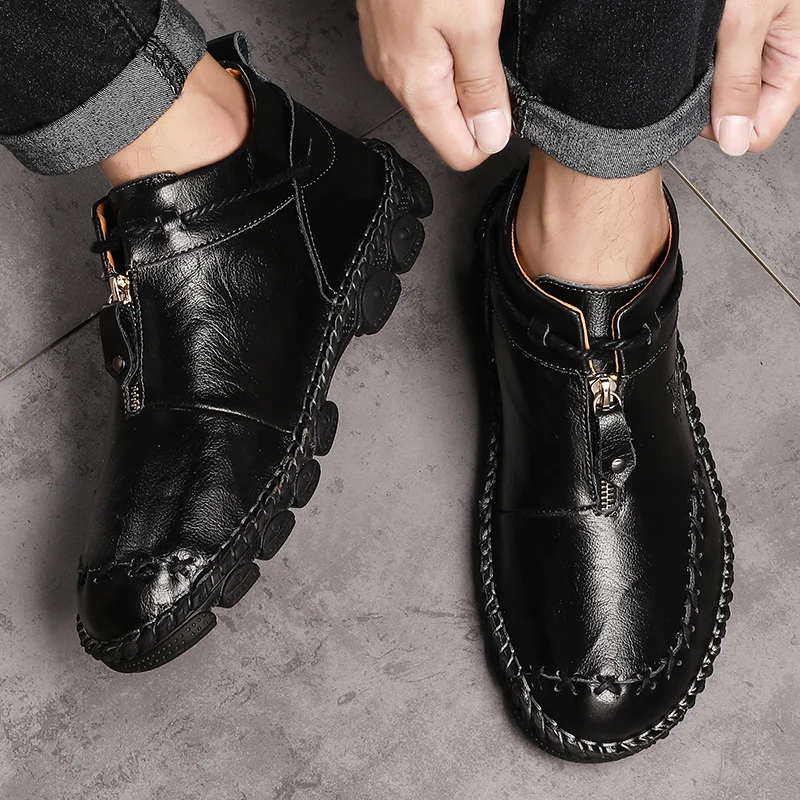 

Shoe Casual Man Casual Sports Shoes Men Boots Outdoor Footwear Leisure Leather Men's Sneakers For Man Fashion Flat Mens