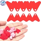 Пластиковые рыболовные блёстки Red Heart, аксессуары для рыбалки, вращающиеся аксессуары, крючок для приманки, блёстки, Рыболовный инструмент