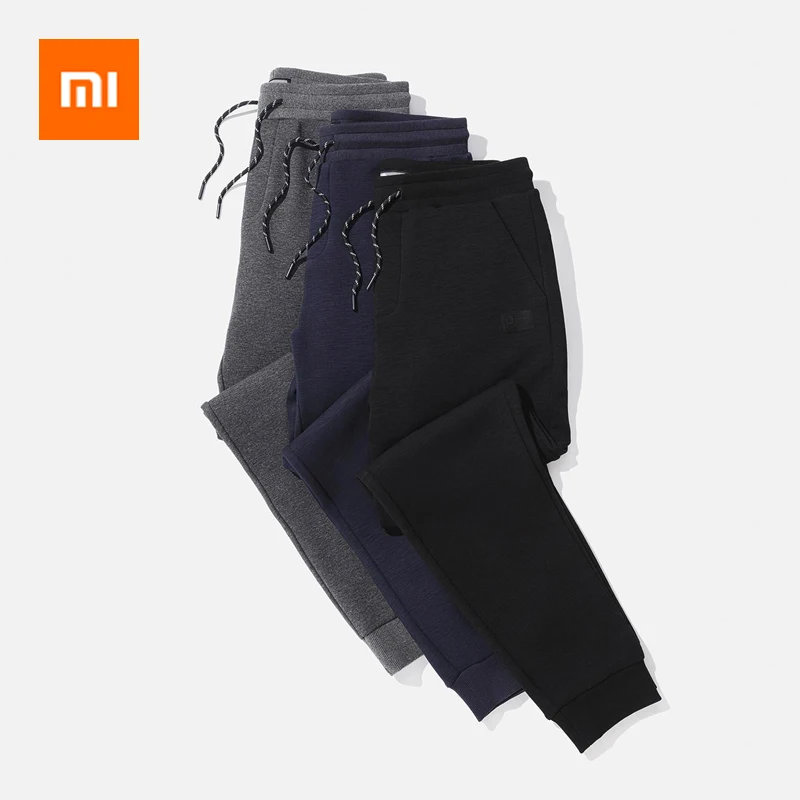 Xiaomi 90Fun спортивные штаны, мужские теплые осенние зимние плюшевые брюки повседневные свободные эластичные беговые кроссовки Спортивная одежда для мужчин