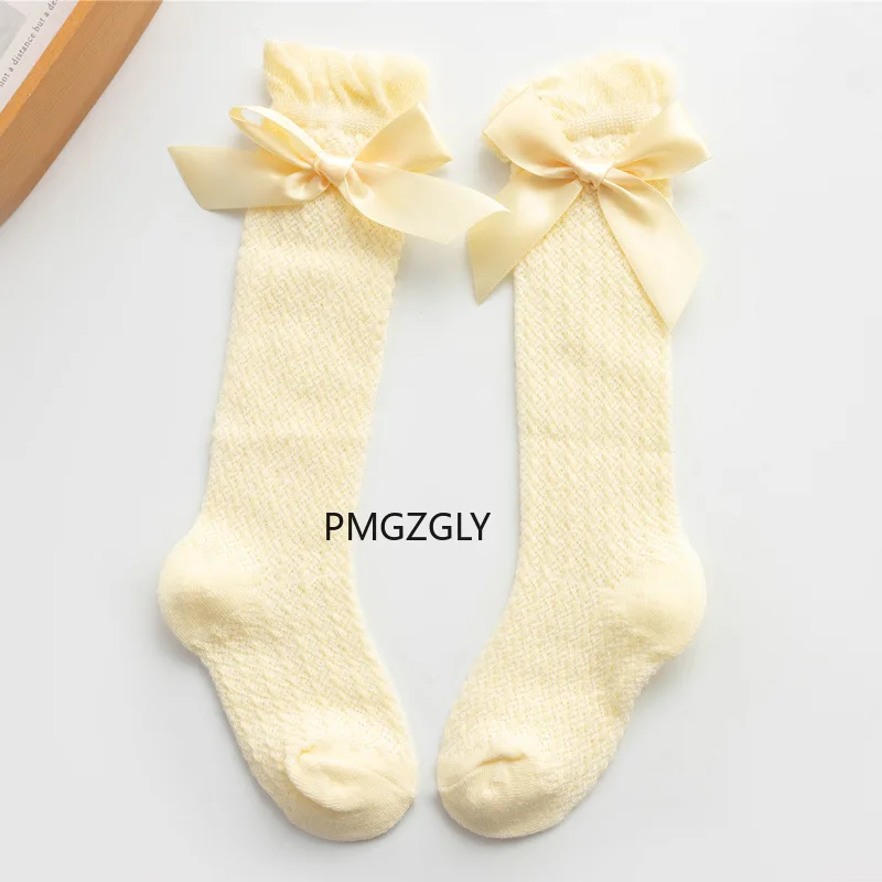 

Baby Girl Socks Toddler Baby Bow Cotton Mesh Breathable Socks Newborn Infant Non-slip Baby Girls Socks 0-3 years cheap stuff