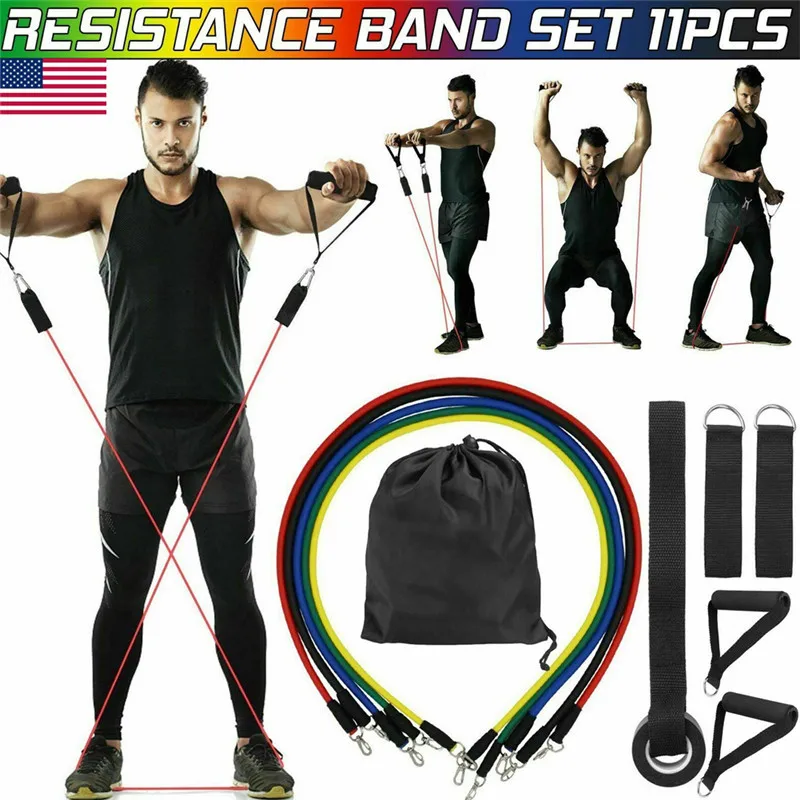 Спортивные Эспандеры 11 шт./компл. для мужчин и женщин | Спорт развлечения