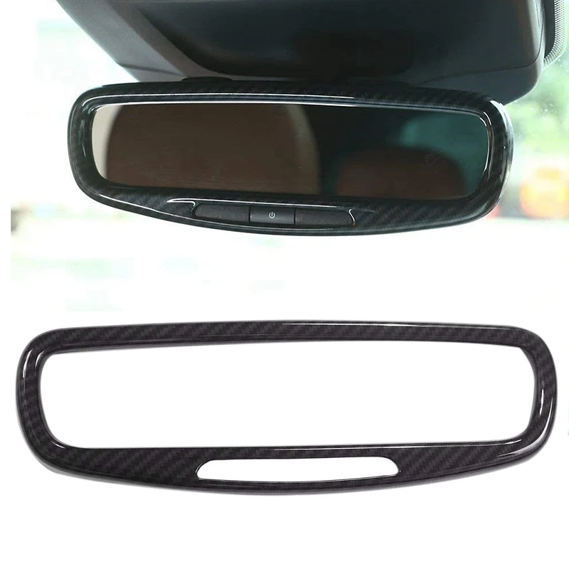 

Car Interior Rearview Mirror Frame Rearview Mirror Decoration Cover for Maserati Levante Ghibli Quattroporte 2016-2018