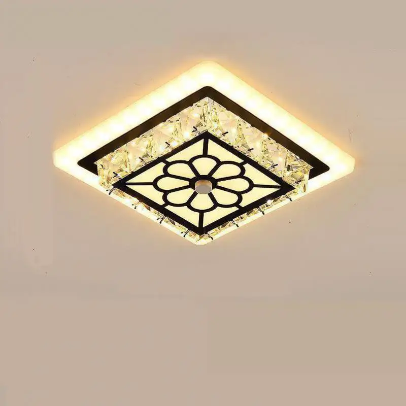 

Corridor Modern Crystal Aisle Ceiling Light Simple Led Ceiling Lamps For Living Room Christmas Decorations Light For Home