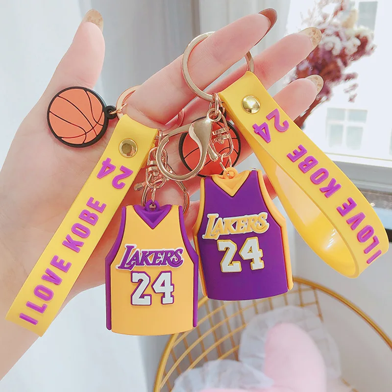 

Fashion Creativity Cartoon Basketball Jersey Keychain Student Schoolbag Pendant Car Key Chain Accessories Wholesale