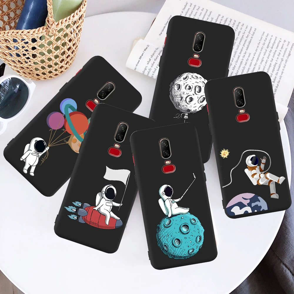 

2021 Cute Cartoon Astronaut Star Space Astronaut for Oneplus 8 5 6 7 One Plus 5T 6T 7T 8 Pro Phone Case Coque Funda Cover Luxury