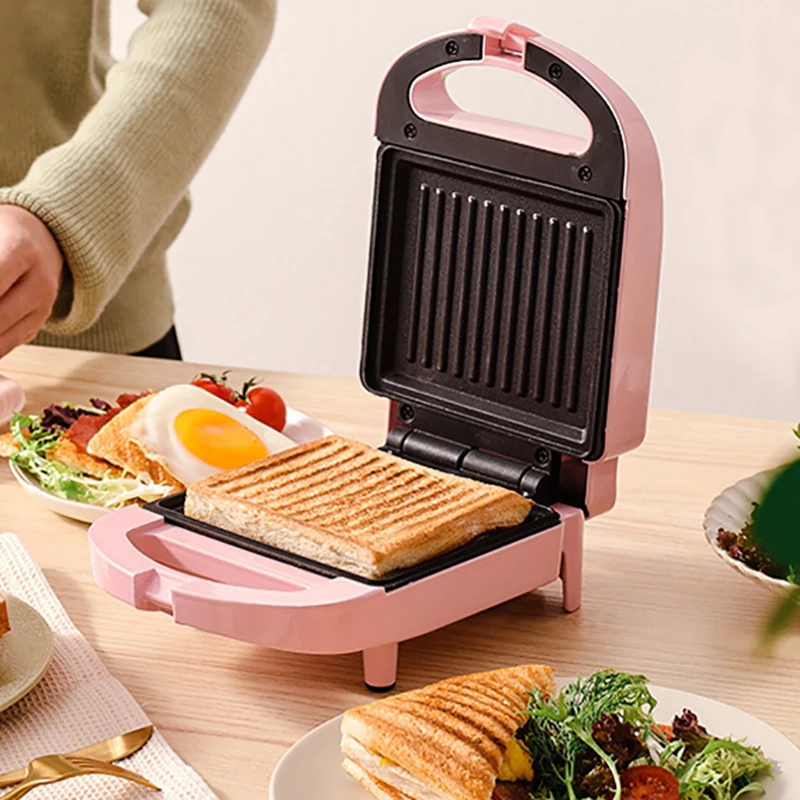 Online Multifunktionale 650W Elektrische Sandwich Maker Frühstück Maschine Ei Kuchen Ofen Sandwichera Elektrische Waffeleisen Toaster Maschine
