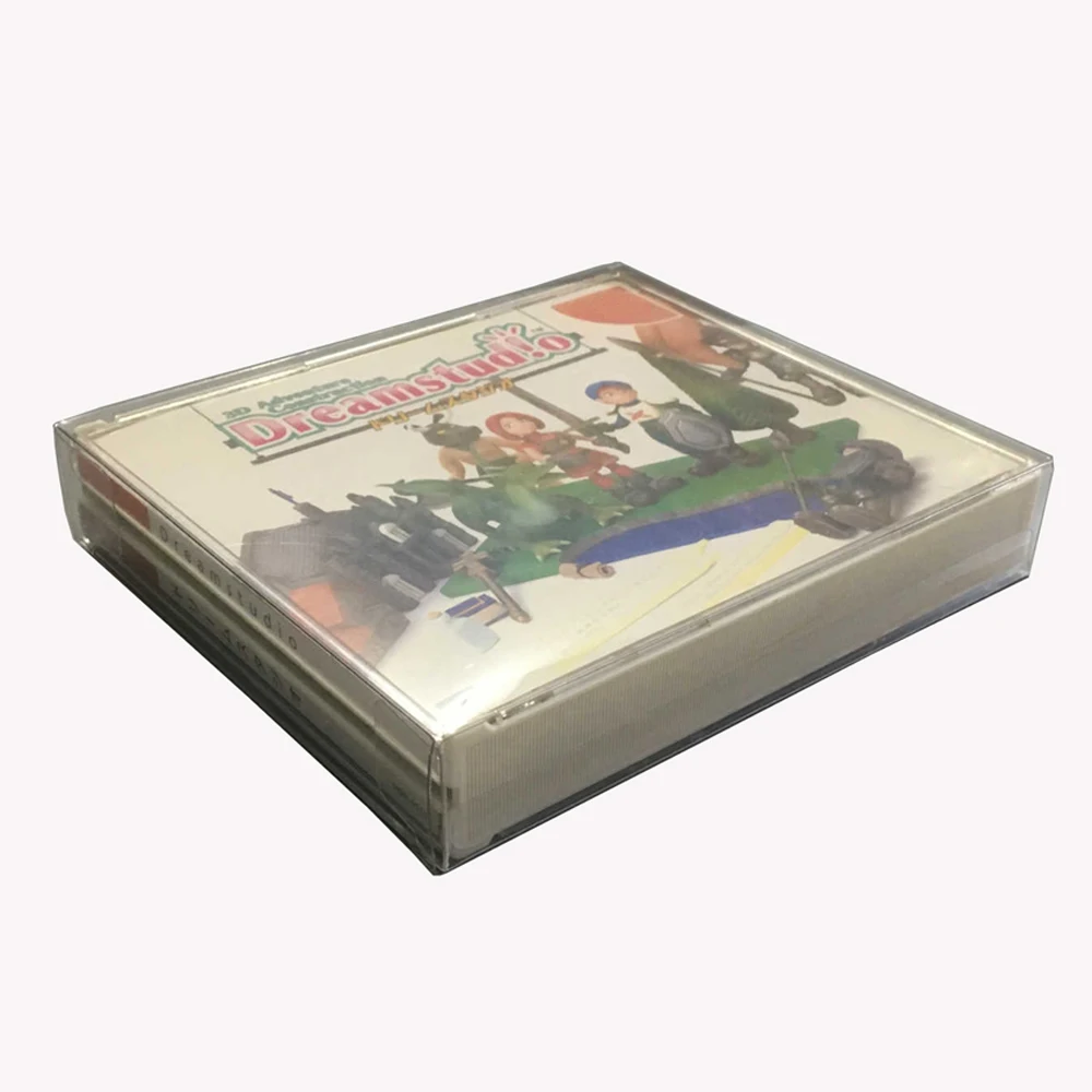 Transparent Display Collection box For PS1 for Sega Dreamcast DC SS game card storage 3CD 4CD PET protective | Электроника