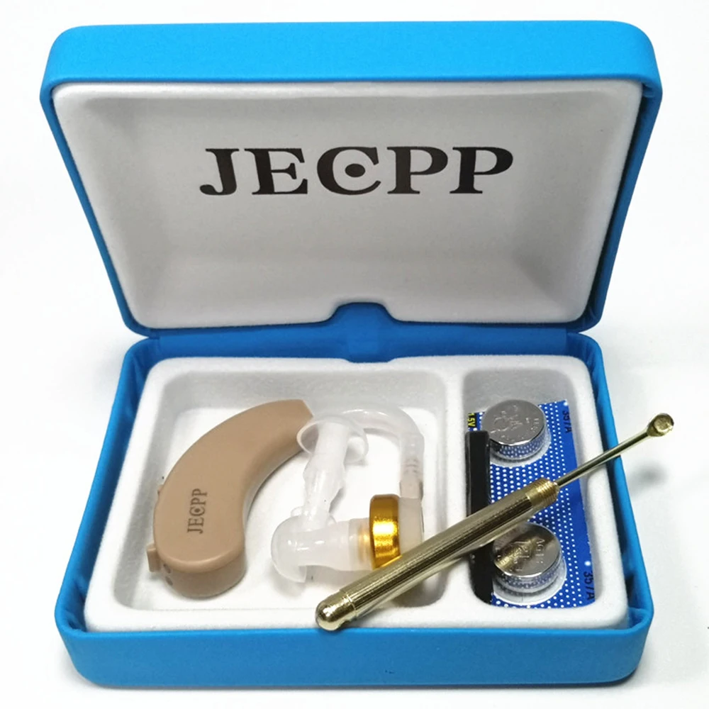 JECPP слуховой аппарат для пожилых людей усилитель звука с уха ложка воска щеточка