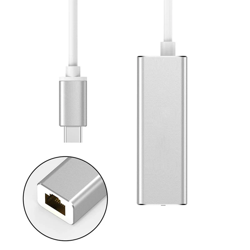 

Type-C для RJ45 сетевой адаптер Быстрый трансмиссон 100 м ноутбук сети конвертер VDX99