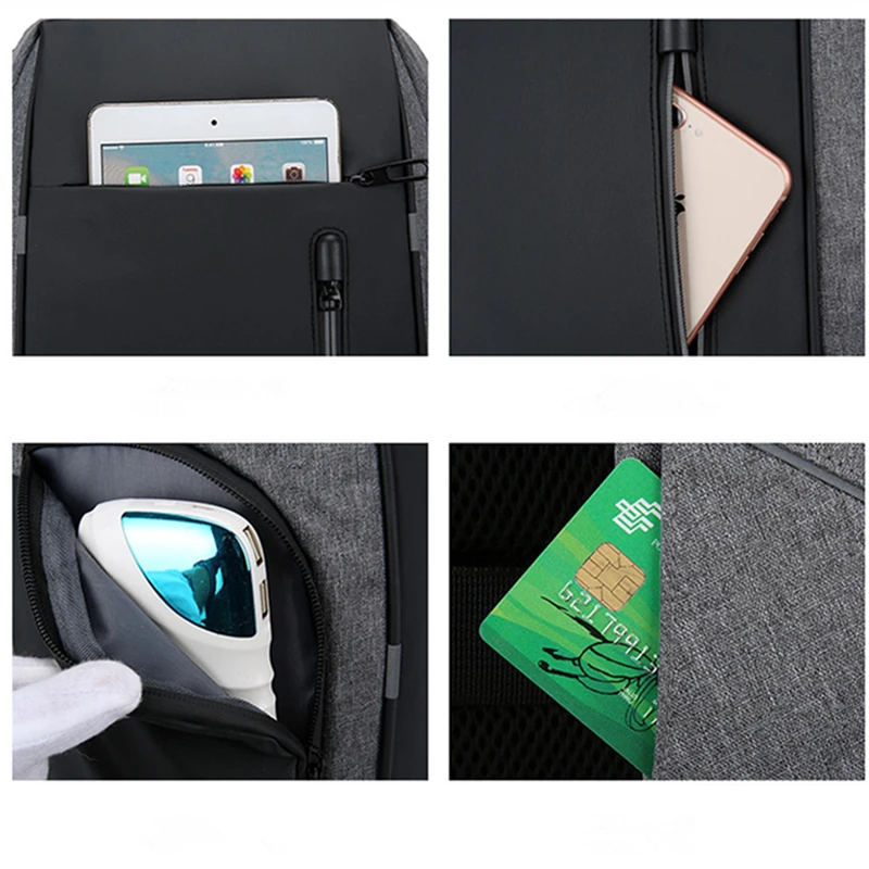 Sport Men's Backpack Multifunctional USB Charging Large Capacity Gym Fitness Bags Anti-theft Student iPad Laptop Casual Rucksack