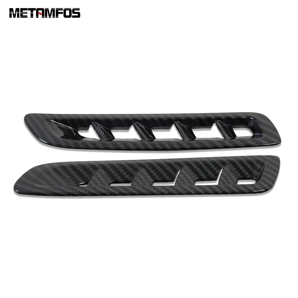For Mazda 6 Atenza 2019 2020 Front Upper Air Condition Vent Outlet Cover Trim Carbon Fiber Decorate Frame Inner Car Accessories |