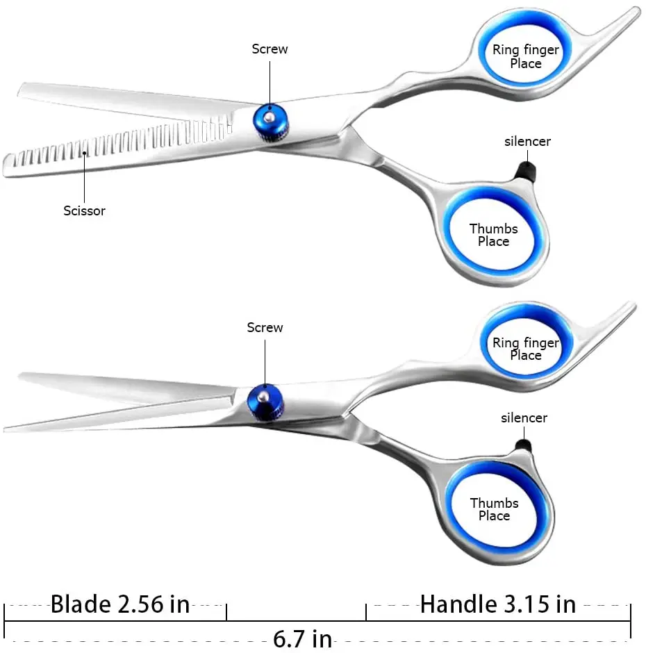 

Professional Hair Scissors Barber Tools 6 inch Hair Cutting Thinning Scissor Salon Hairdressing Haircut Shear Styling Accessory