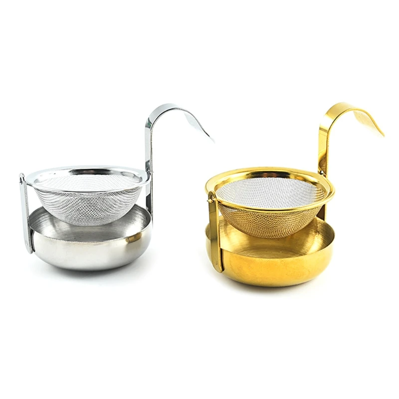 

Чай утечки Чай фильтр Нержавеющая сталь сетки Чай Infuser металлическая чашка фильтр с отрывными листами с ручкой Кухня инструмент