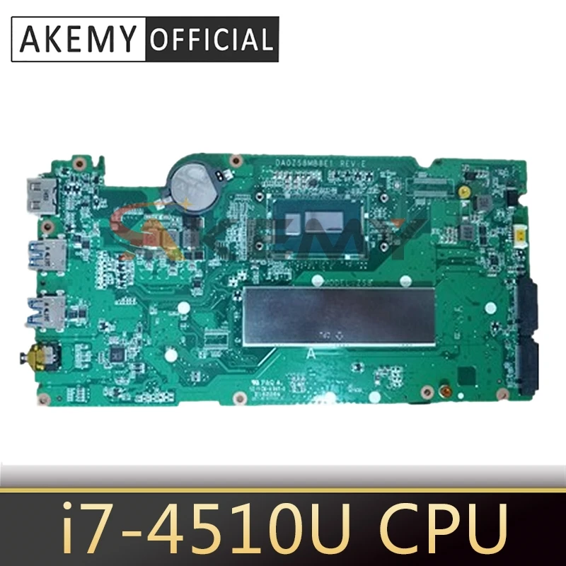 

For ACER aspire r13 R7-371T Laptop Motherboard da0zs8mb8e1 nbmqp11004 nb. mqp11.004 com sr1eb i7-4510U 100% Test Ok Mainboard