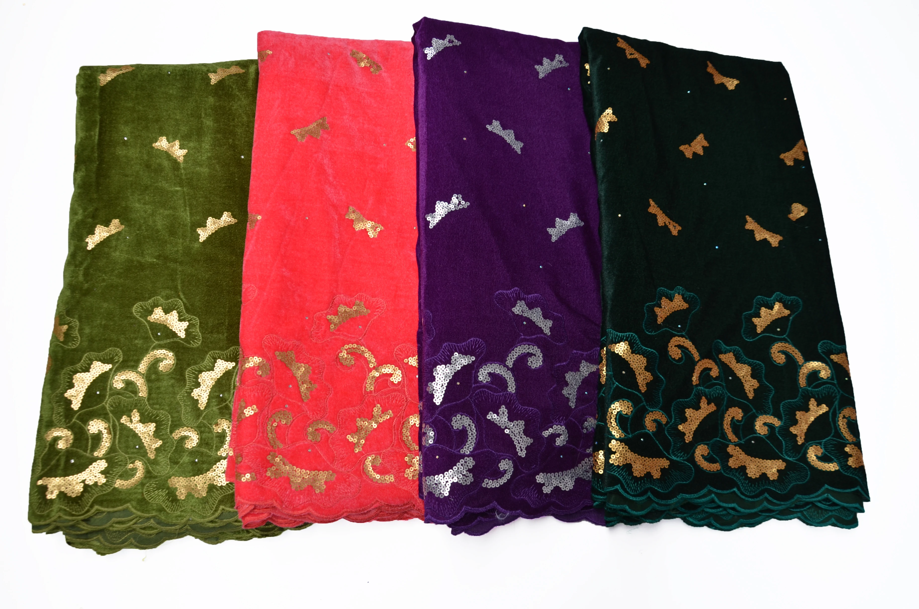 

CS High Quality Sequins Lace Fabrics 2020 Latest African Sequence Lace Fabric for Bridal Lace Nigerian Net Lace Fabric green