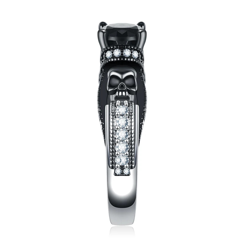 Женское Винтажное кольцо с черным Цирконом|Обручальные кольца| |