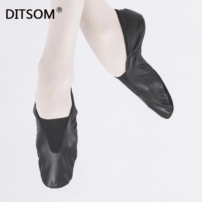 Пляжная обувь из мягкой натуральной кожи для мужчин и женщин черные Стрейчевые