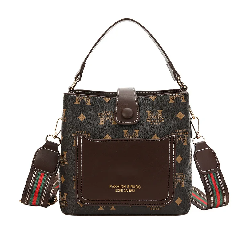 

Женская сумка-мессенджер в стиле ретро, с широким ремешком