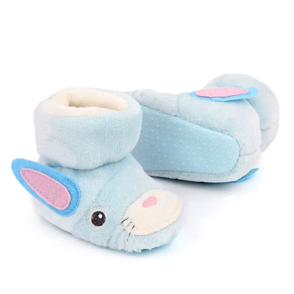 

Toddler Baby Boys Girls Boots Newborn Cute Animal Pattern Infant Winter Warm Baby First Walker Anti-Slip Shoes