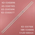 Светодиодная лента для подсветки (2) для SONY KD-55XE8096 XBR-55X800E V55QWSE09 KD-55XE7005 V550QWME03