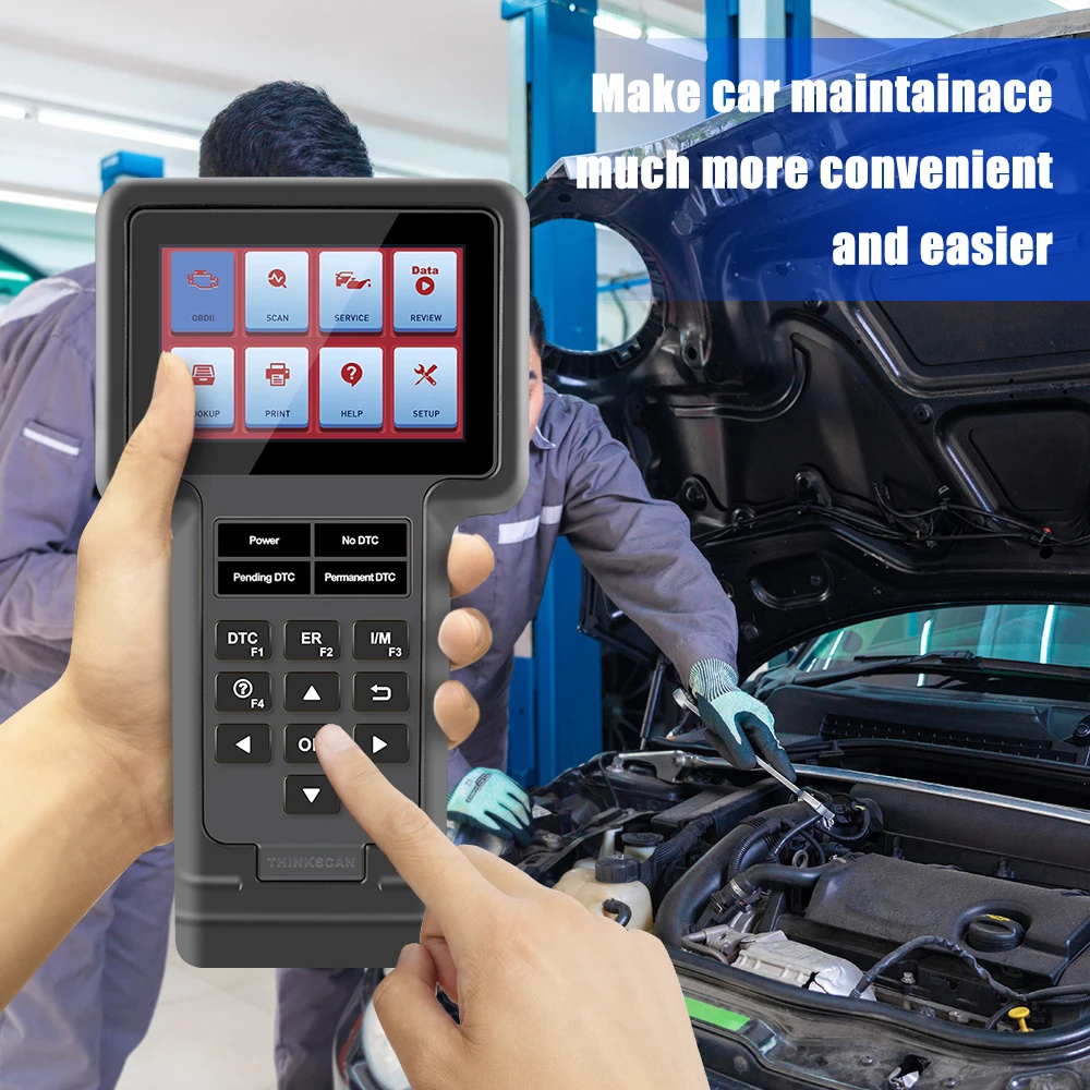 

ThinkScan OBD2 Automotive Scanner Professional Code Reader Full System Oil DPF EPB Obd 2 Car Diagnostic Tool for BENZ BMW