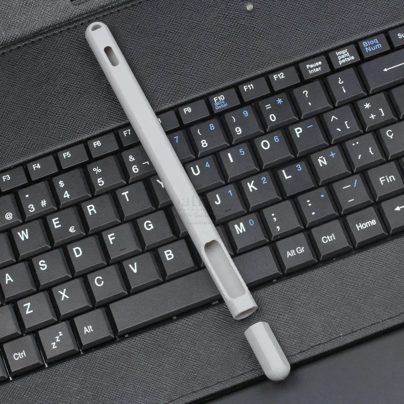 Gray Мягкий силиконовый чехол для Apple Pencil 2 для iPad Pencil 2-го поколения, крышка с наконечником, держатель для планшета, стилус, чехол - Цвета: Gray