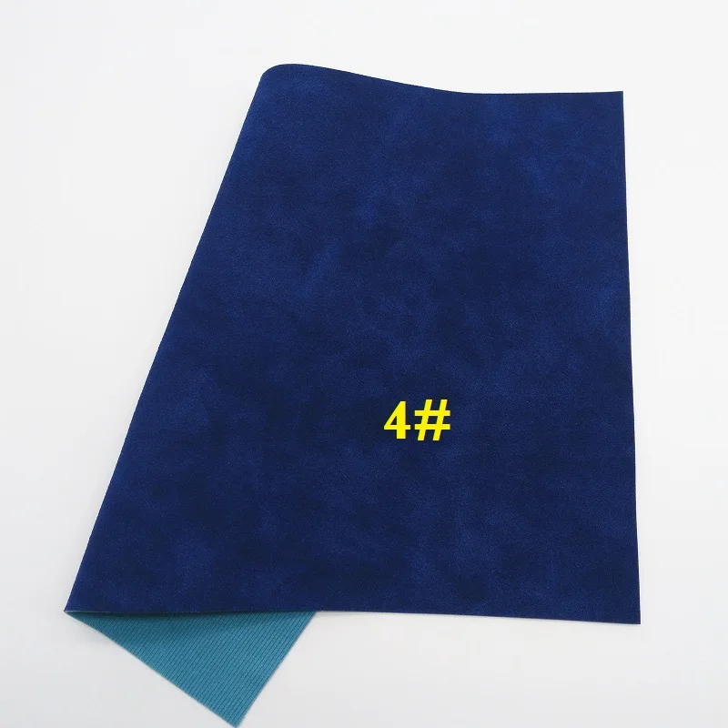 4 Glitterwishcome 21X29CM A4 Size Suede Faux Leather Fabric, Vinil Para Lozos, Synthetic Leather Fabric for Bows, GM386A - Цвет: 4