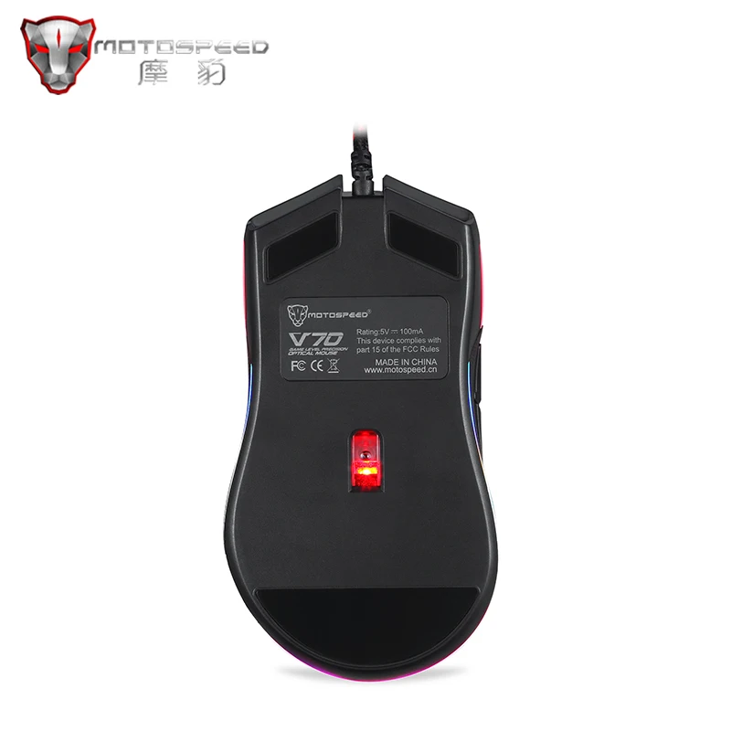 Мышь Motospeed V70 игровая Проводная PMW6400 6400 DPI 12000 | Компьютеры и офис