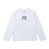 

Autumn 2021 high street fog fashion men's and women's same pure cotton loose FG printing Pullover long sleeve T-shirt