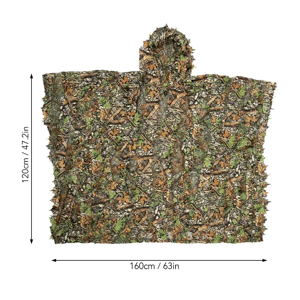 Наружный охотничий костюм Ghillie многофункциональный бионический 3D Джунгли лесной
