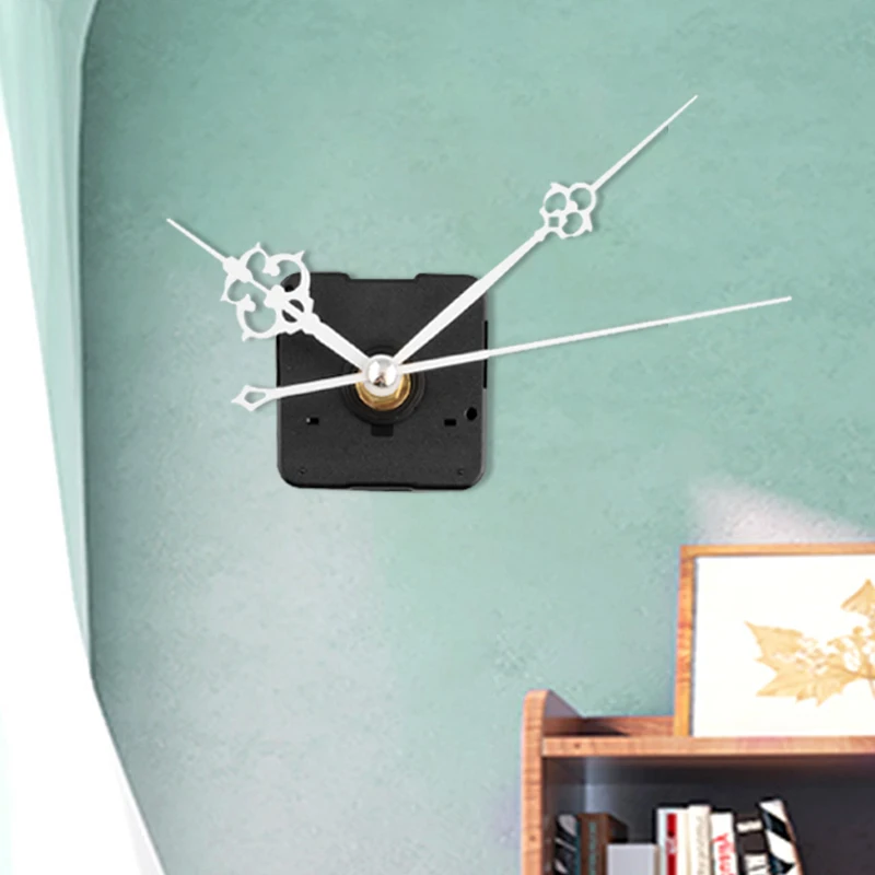 

1pc 13mm Silent Large Clock Quartz Clock Movement Mechanism White Hand DIY Fashion Replacement Repair Kit Tool Set