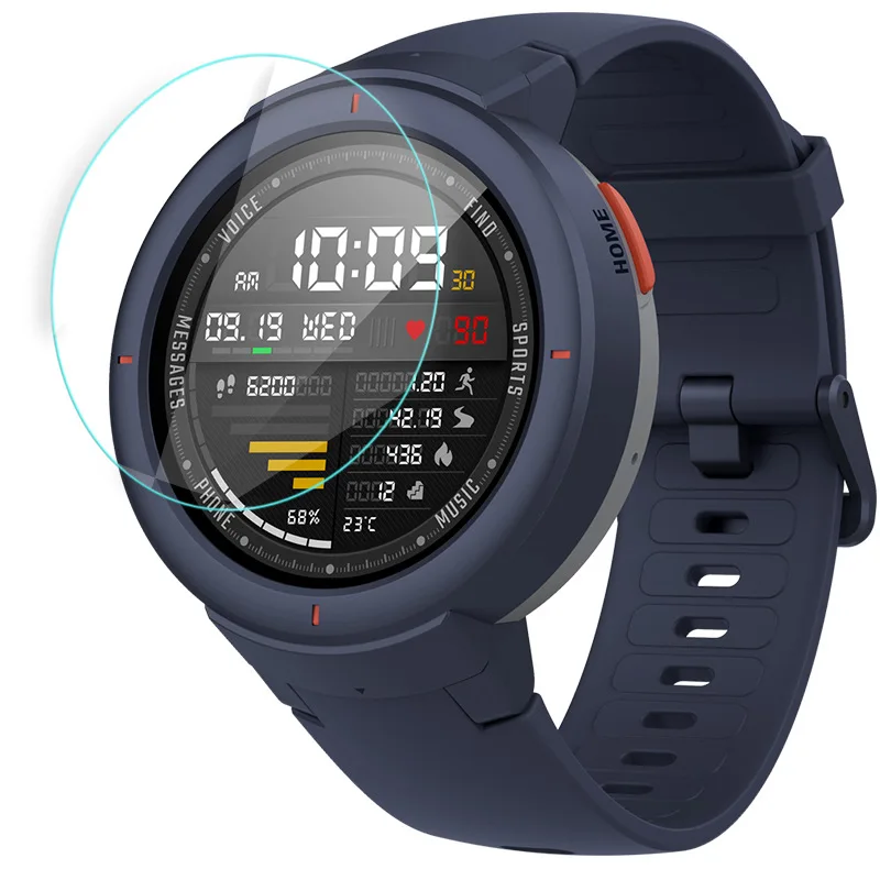 Закаленное стекло 2 шт./лот для Xiaomi Huami Amazfit Verge 3 защитное защита экрана|Защитные
