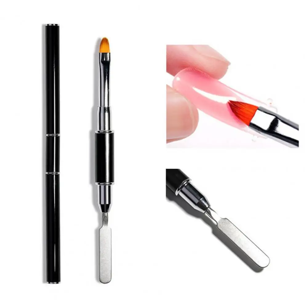 

1PC Dual Ended Nail Art Acrylic UV Gel Extension Builder Flower Painting Pen Brush UV Gel Remover Spatula Stick Manicure Tool