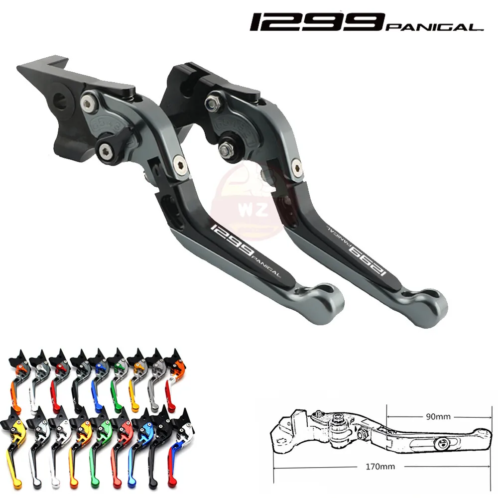 

For Ducati 1299 Panigale / S / R PanigaleR 2015 2016 2017 2018 Motorcycle CNC Adjustable Folding Extendable Brake Clutch Levers