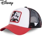 Белая сетчатая шляпа Disney с Микки, летняя бейсболка для женщин и мужчин, сетчатая бейсболка