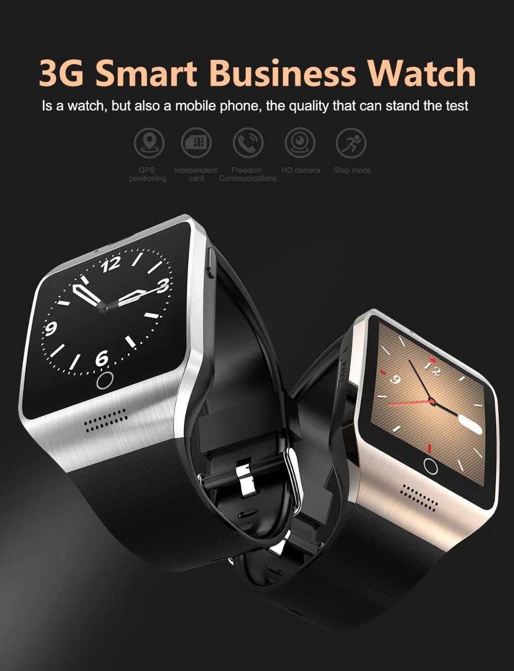 V88 Смарт-часы для мужчин Android 4,4 MTk6572 512MB+ 4GB 3g wifi Bluetooth Smartwatch MP3 плеер погода для Android телефон PK QW09 X01