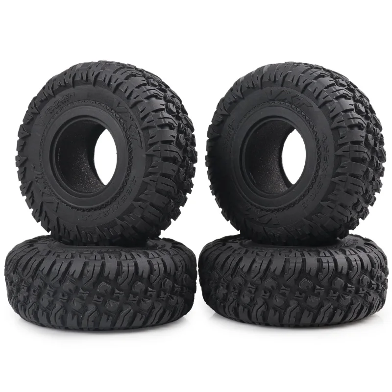 

FBIL-4PCS 118MM 1.9Inch Rubber Rocks Tyres Wheel Tires for 1/10 RC Rock Crawler Axial SCX10 90046 AXI03007 Traxxas TRX4 TF2