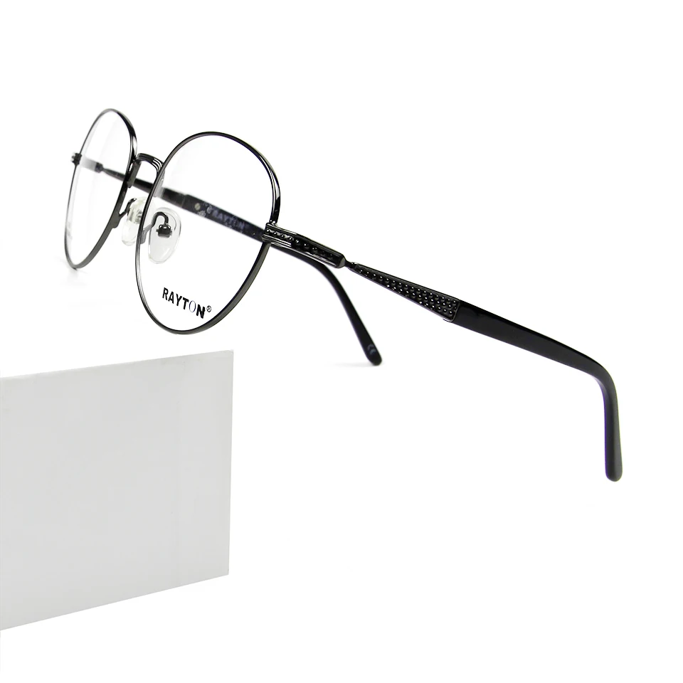 Vintage Korean Eyeglasses Frame For Men Women Alloy Round Eyewear Frames For Myopia Prescription Glasses gafas De Sol Gafas 52mm